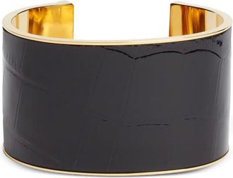 Dsquared2 Bracciale rigido con effetto coccodrillo - Oro