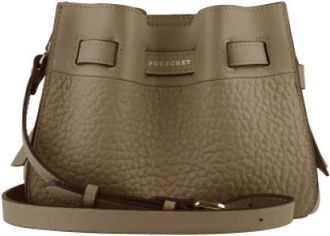 Pourchet Blossom Petit &eacute;paule - Dames - Schoudertassen - Beige - ONE Size - Leer - Tassen