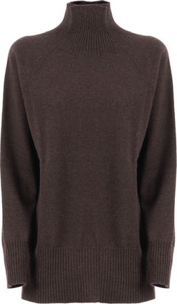 KANGRA Crater Neck Sweater With Raglan Sleeves And Vents