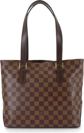 Louis Vuitton Damier Canvas Ebene Damier Canvas Handbag Tote Bag (Pre-Owned)