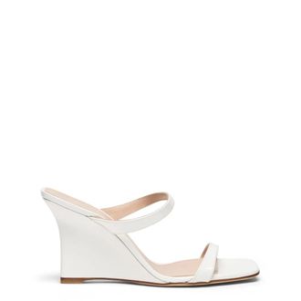 Stuart Weitzman Vinnie Wedge Slide 85 - female - Stuart Weitzman - Wedges - White - 6 1/2 UK - Shoes