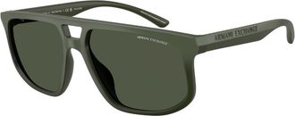 A|X Armani Exchange AX4161SU Polarized 83899A Mens Sunglasses Green Size 58