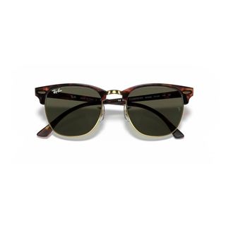 Ray-Ban Rb 3016 Clubmaster - unisex - Zonnebrillen - Bruin - 55 MM - Accessoires