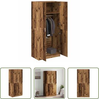 vidaXL vidaXL Armadio per camera da letto - Armadio Legno Antico 80x52x180 cm in Truciolato