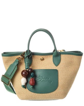 Longchamp Le Pliage Collection Xs Raffia Basket Bag