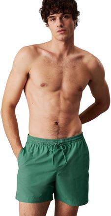 Calvin Klein Mens Medium Drawstring LV00N61109 Boardshorts, Green (Wild Green), M