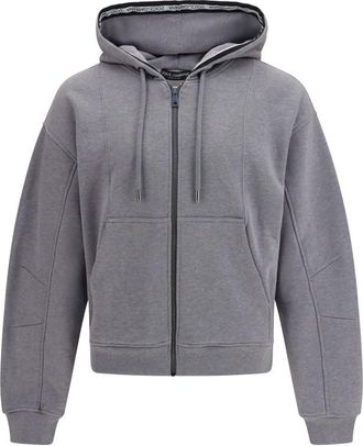 Dolce & Gabbana Grey Zip-Up Hoodie