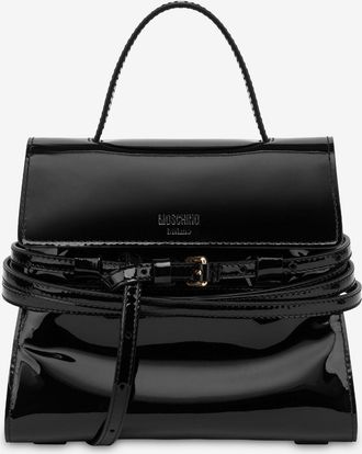 Moschino Borsa a mano piccola Moschino Tie Me - Nero