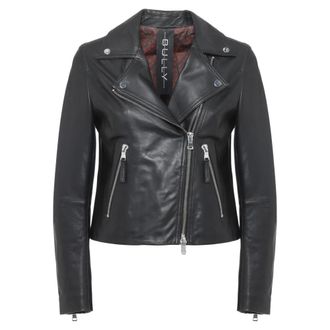 Bully Giacca in Pelle - - Jackets - Donna - Nero - S