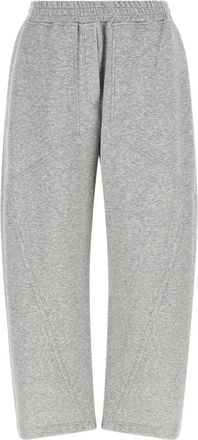 Brunello Cucinelli Sportieve Broek - Dames - Sweatpants - Grijs - L - Katoen - Broeken