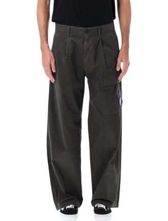 C.P. Company High-Density Micro-Reps Cargo Pants with Pleats and Utility Pockets