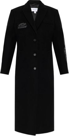 Off-white Woljas - Dames - Mantel - Zwart - M - Wol - Jassen
