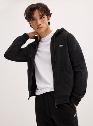 Lacoste Mens Croc logo zipped hoodie