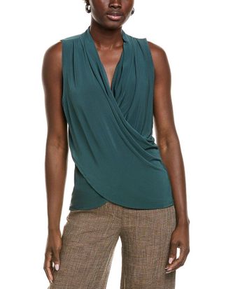 Vince Camuto Draped Surplice Tank