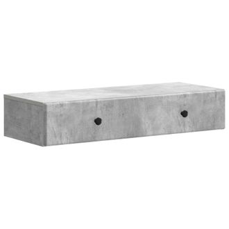 vidaXL Mesa Lateral Montada En La Pared Gris Hormig&oacute;n Vidaxl