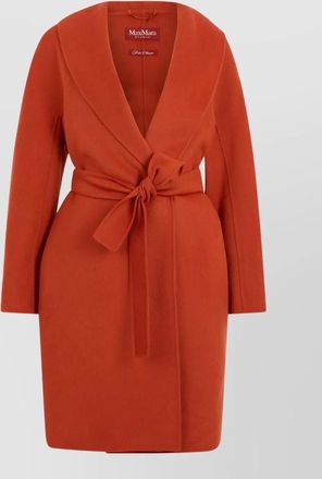 Max Mara wool silk cashmere belted coat