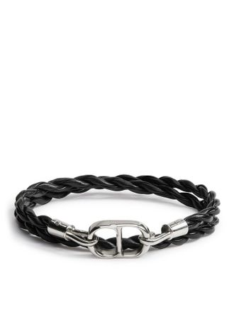 Dior CD ICON DOUBLE BRACELET IN BRAIDED LEATHER - Christian Dior - Man