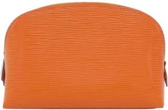 Louis Vuitton Pre-owned Epi Pouch - Dames - Vintage Tassen - Oranje - ONE Size - Leer - Vintage