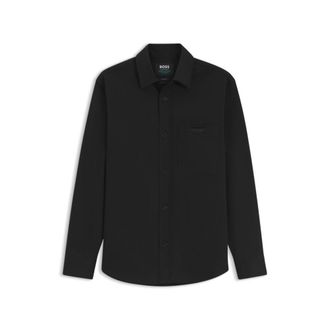 BOSS x ASTON MARTIN relaxed-fit overshirt in stretch cotton