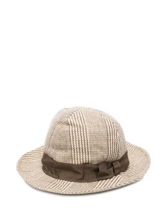 Giorgio Armani 1990s ribbon hat - Neutrals