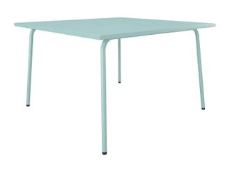 Vente-Unique Mesa de jard&iacute;n cuadrada de 120 cm de metal - Verde almendra - MIRMANDE de MYLIA