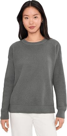 Pact Shoreline Pullover Sweater Womens Clothing Castor Green Heather : SM, Cotton