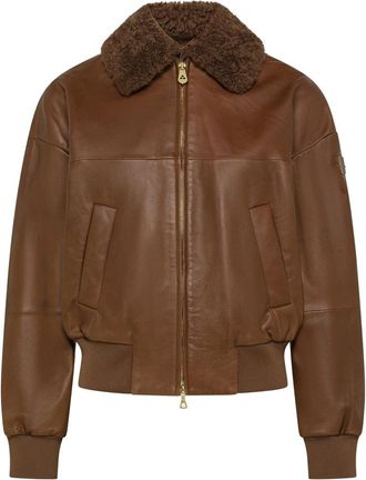 Peuterey Bomber Pellicia - Dames - Bomber jackets - Bruin - XS - Leer - Jassen