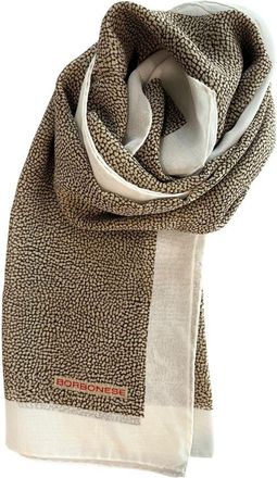 Borbonese White Silk Women Womens Scarf