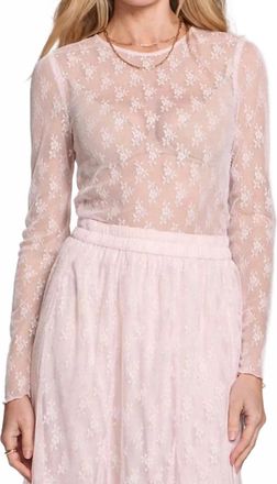 Saltwater Luxe Peony Top In Blush