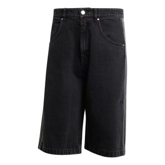 adidas Adicolor Denim Firebird Shorts Asia Sizing Black JC6719