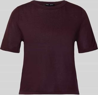 Mango T-Shirt mit Rundhalsausschnitt Modell TENCYM in Pflaume, Gr&ouml;&szlig;e XS