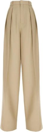 Saint Laurent Broeken, Dames, Beige, S, Pantaloni