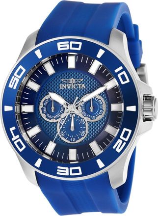 Invicta Pro Diver 28003 Heren Horloge - Quartz Uurwerk - Roestvrij Staal met blauwe Wijzerplaat - 50mm