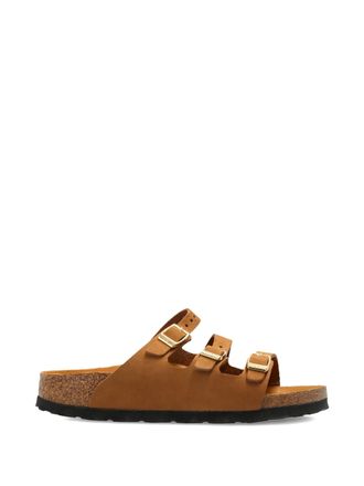Birkenstock Florida Hex Mink, nubuckleer