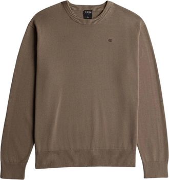 G-Star Core Refined R Knit - - Knitwear - Uomo - Marrone - XL