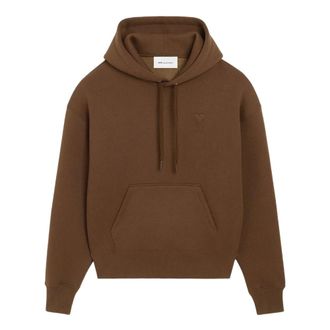 Ami Felpa con cappuccio Big ADC Embossed - - Sweatshirts & Hoodies - Uomo - Marrone - M