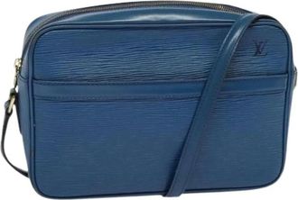Louis Vuitton Tweedehands leren Louis Vuitton tassen - Dames - Vintage Schoudertas - Blauw - ONE Size - Leer - Vintage