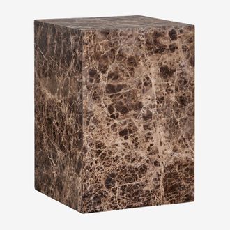 Sklum Pack De 2 Mesitas De Noche 35x35 Cm En Piedra Natural Aluret Sklum