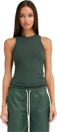 SPRWMN Sprwmn, Tops, Dames, Groen, L, Spandex, Rib Racer Tank