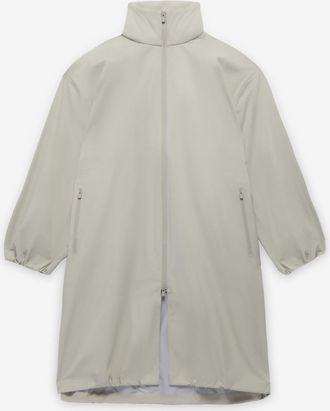 adidas Mens Solid Patterned Zipped Pocket Woven Cuff Parka Coat in Sesame - Beige - Size X-Large