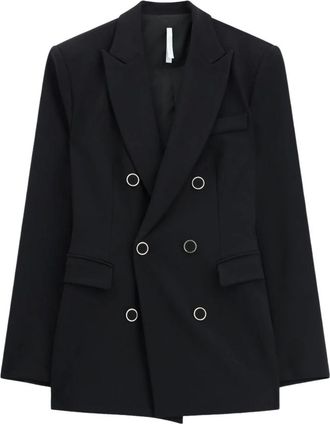 Imperial Giacca doppiopetto strutturata - Jackets - Mujer - Negro - XS