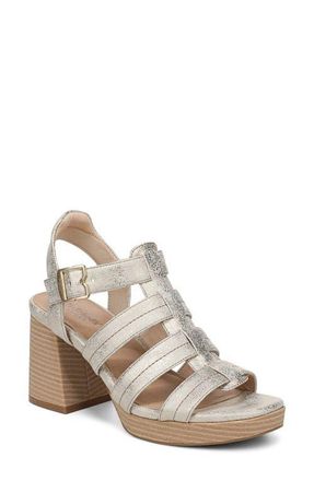 Dr. Scholls Makayla Slingback Platform Sandal in Light Gold at Nordstrom, Size 6.5