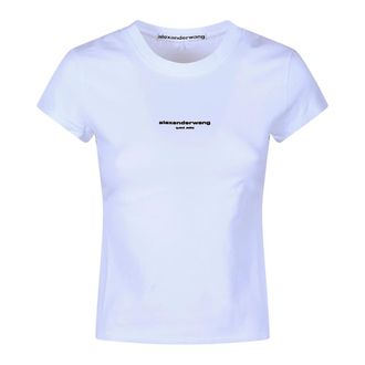 Alexander Wang Dames, Tops, Wit, Maat: M Leer