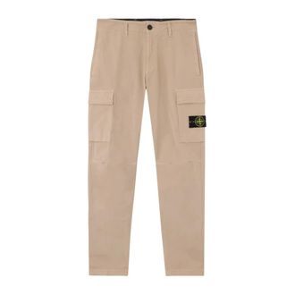 Stone Island Broeken, Heren, Beige, W31, Katoen, Parkas