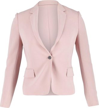 Joseph Joseph Pre-owned Womens Single Button Blazer in Pastel Pink Acetate - Size X-Small