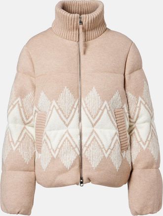 Varley Belinda knitted puffer jacket