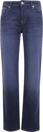 7 For All Mankind Calie Straight Jeans - Dames - Regular Fit Jeans - Blauw - W30 - Denim - Jeans
