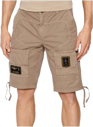 Aeronautica Bermuda anti-g - Heren - Korte Broeken - Beige - XS - Katoen - Korte Broeken