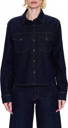 Pistola Denim Thea Denim Jacket In Nightfall