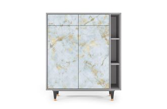 StoryZ Aparador blanco claro 2 cajones y 2 puertas L 94 cm